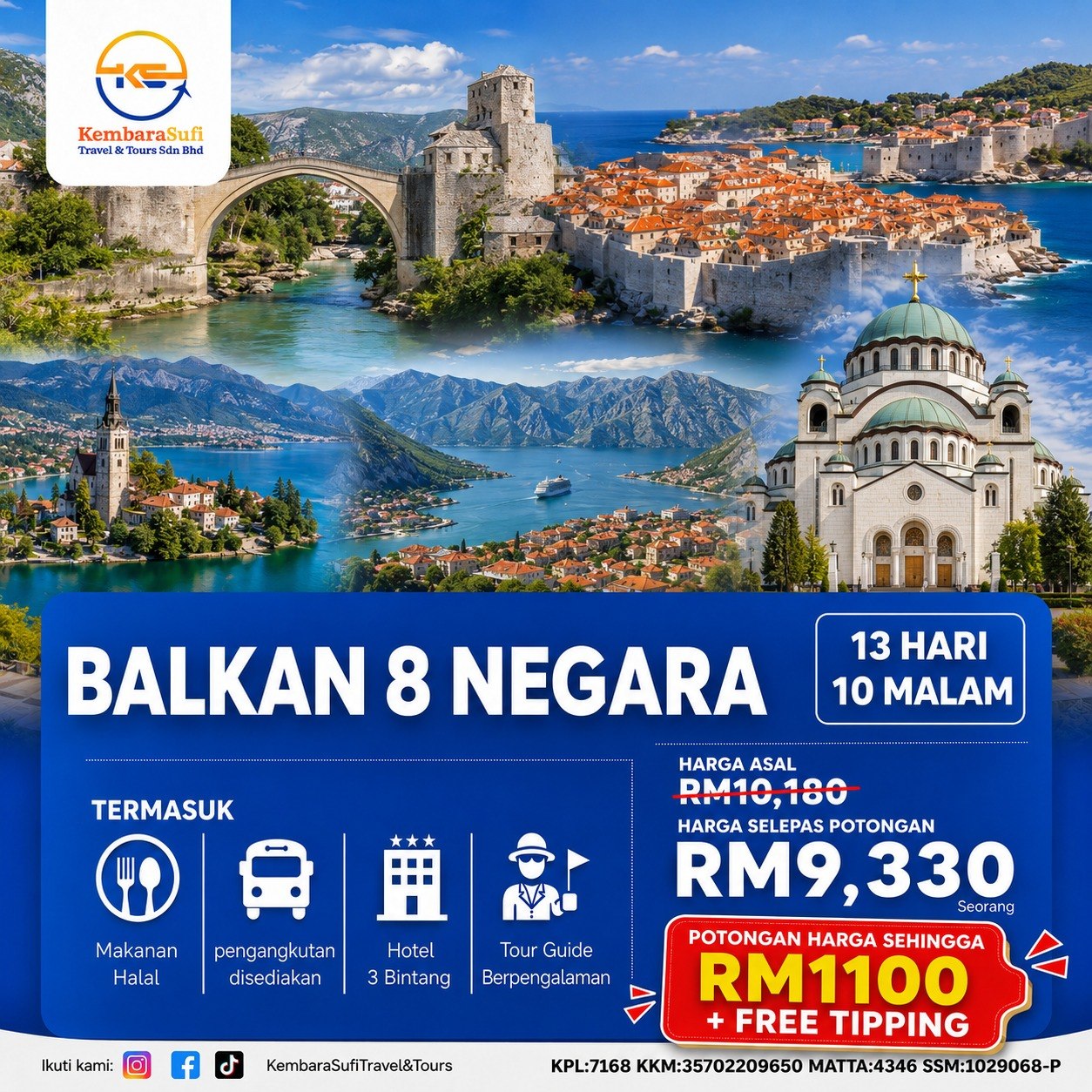 Poster promosi Balkan 8 Negara