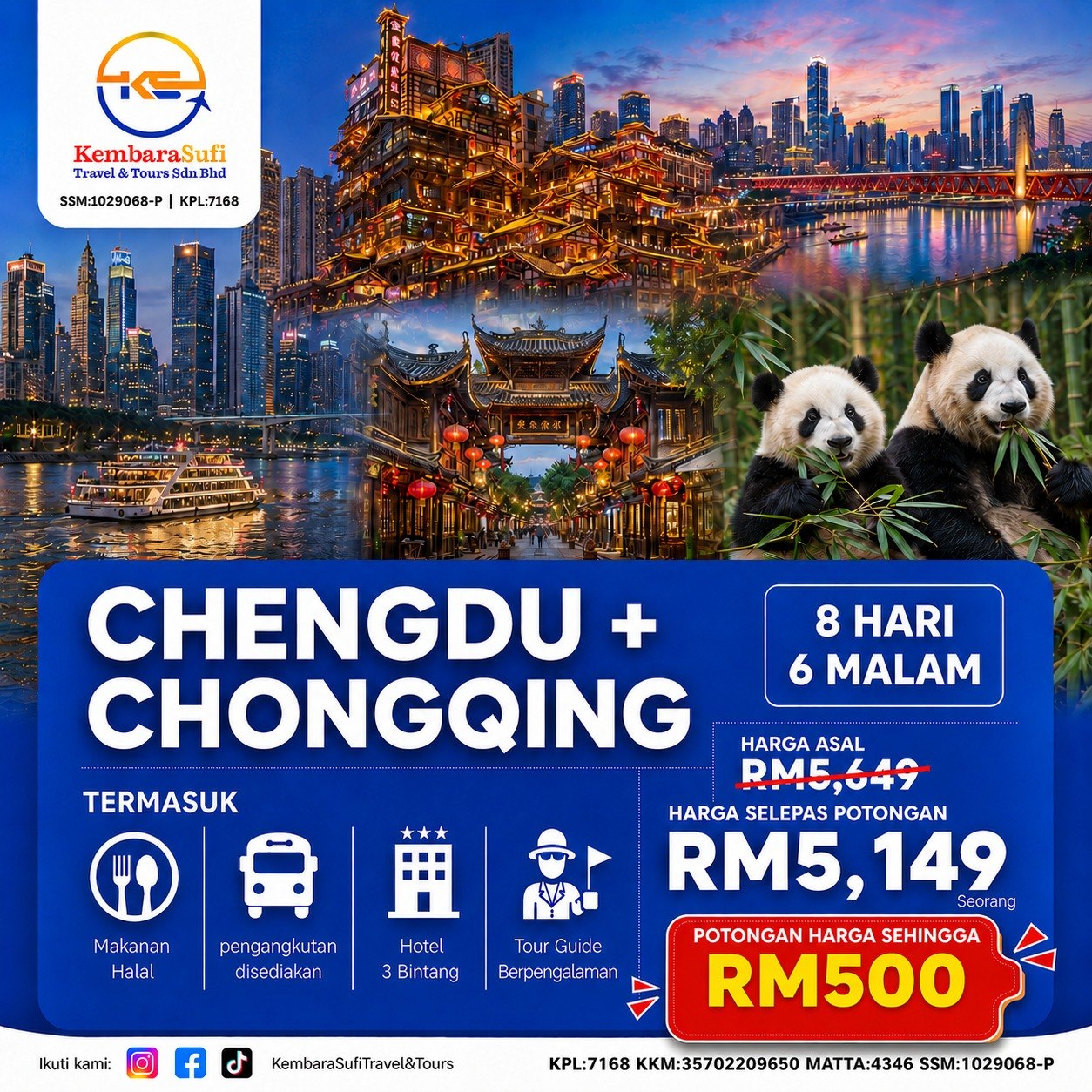 Poster promosi Chengdu + Chongqing